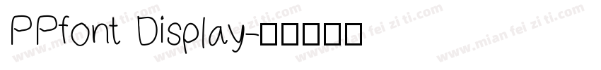 PPfont Display字体转换